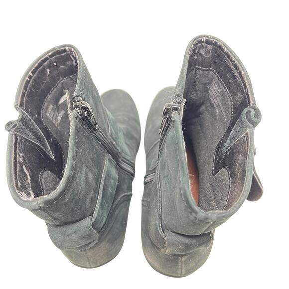 Cobb Hill New Balance Black Genuine Leather Suede Ankle Boots Booties Shoes 6 - Picture 11 of 15